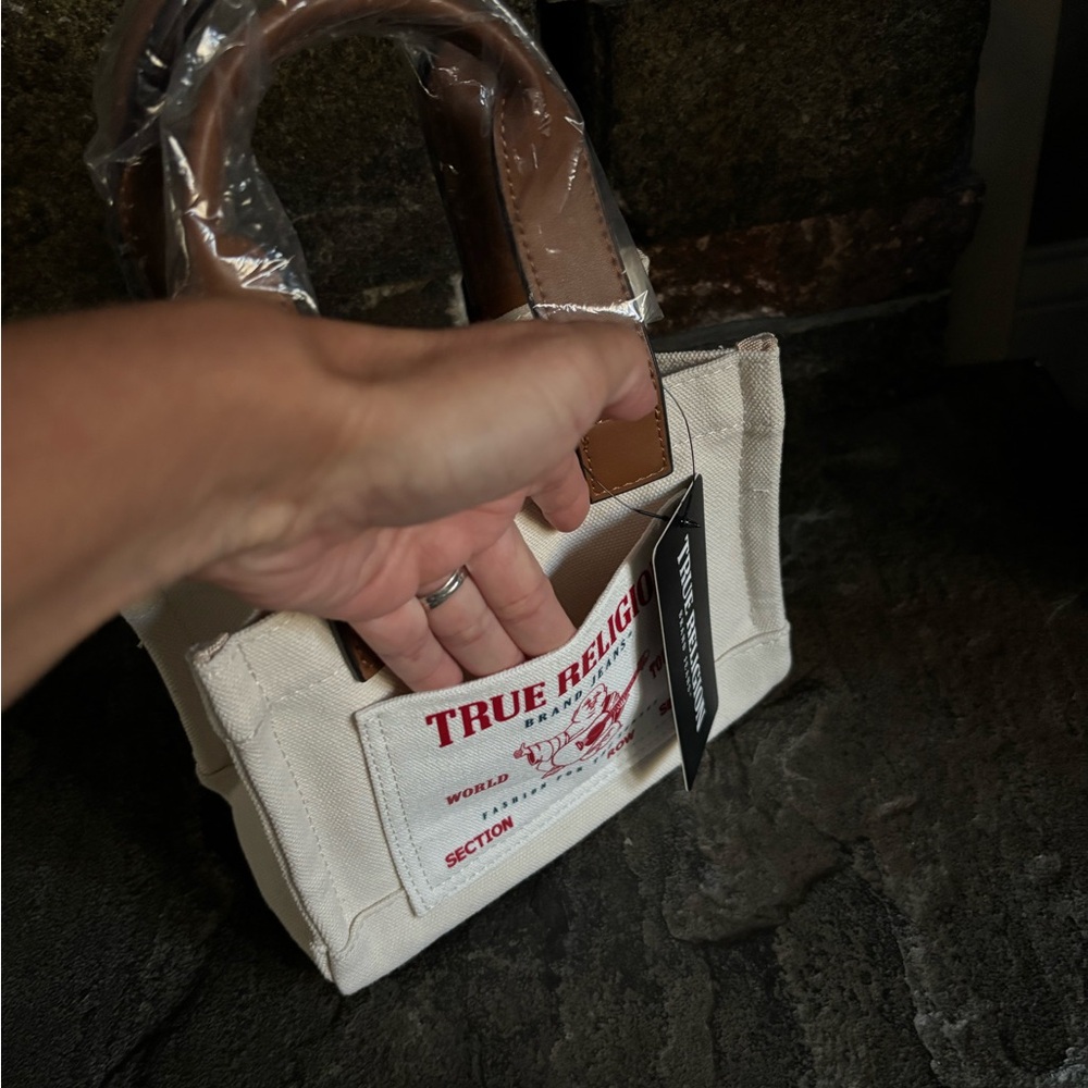 NWT True Religion Mini Tote Bag - Picture 6 of 10
